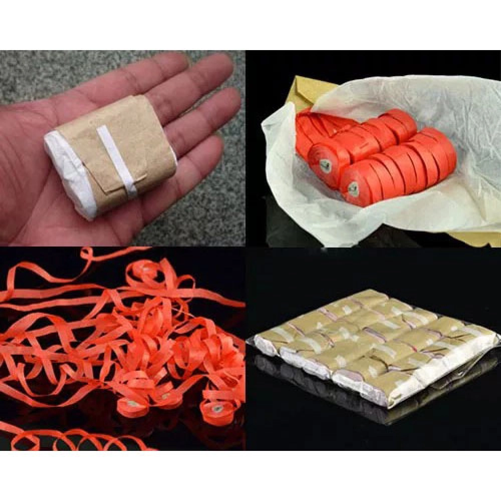 Throw Streamers - Red - Pack of 20 (16 x 6 Meters)