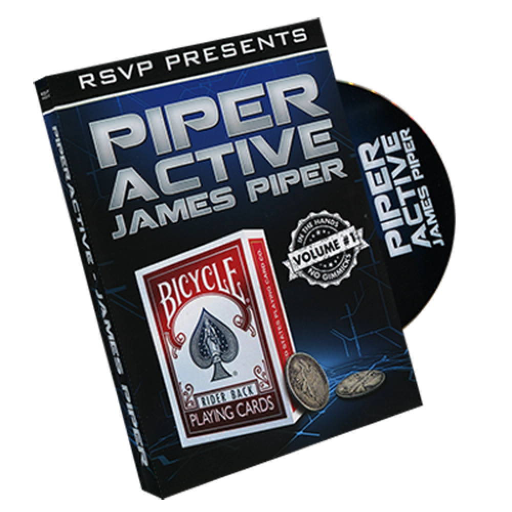 Piperactive Vol 1 by James Piper and RSVP Magic - DVD