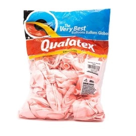 Qualatex Luftballons - Rund mit einem Umfang von cm 28 - Verpackung mit 100 Stück - Rosa