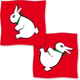 Rabbit-Duck silk - 36" - Red