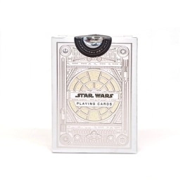 Spielkarten Star Wars Light Side Silver Edition V1 Playing Cards (White) by Theory11 - White and Gold Box