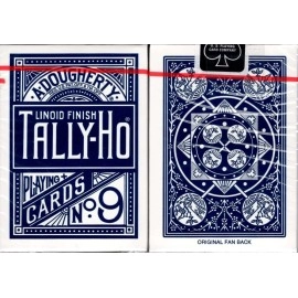 Spielkarten Tally Ho Fan Back - Blue back