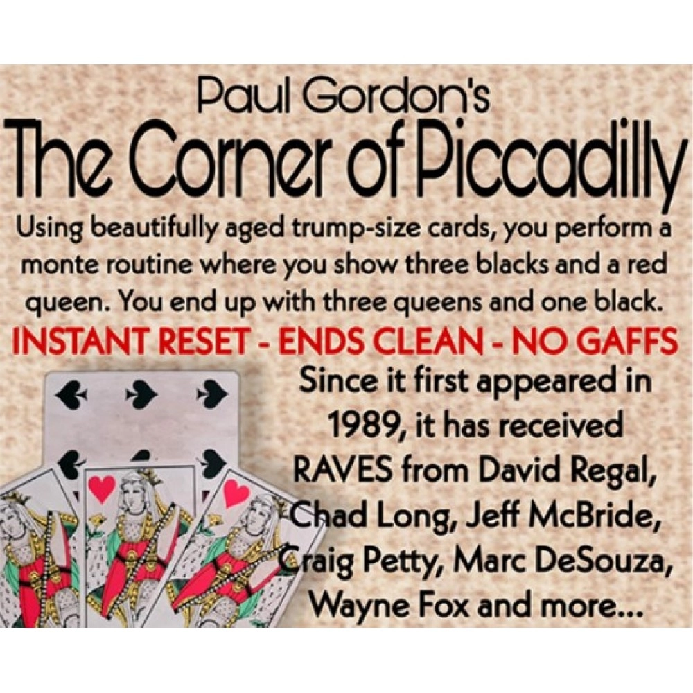 The Corner of Piccadilly (Trump Size plus online instruction) by Paul Gordon