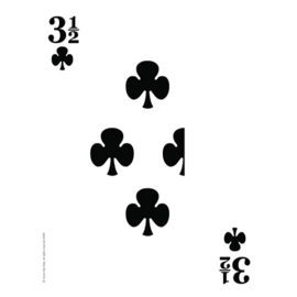 Three & a Half of Clubs Mega Card by Magical Tales