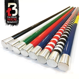 Vanishing Cane (Metal / Red) by Handsome Criss and Taiwan Ben Magic