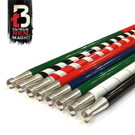 Vanishing Cane (Metal / Red) by Handsome Criss and Taiwan Ben Magic