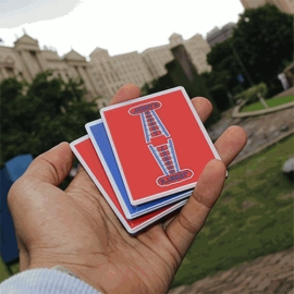 Jerry Nugget Cardistry Trainers (Red/Blue Double Backer) by Magic Encarta - 1 unit