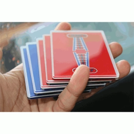 Jerry Nugget Cardistry Trainers (Red Double Backer) by Magic Encarta - Set of 5