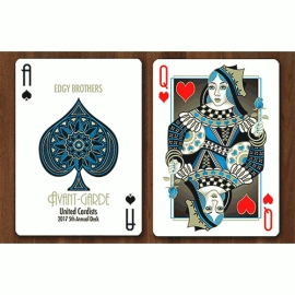 Spielkarten Avant-Garde United Cardists 2017 Playing Cards by Edgy Brothers (Blue)