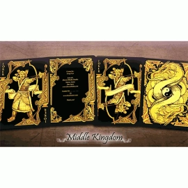 Spielkarten Middle Kingdom (Gold) Playing Cards Printed by US Playing Card Co