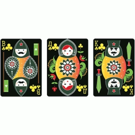 Spielkarten Russian Folk Art Limited Edition (Black) Printed by USPCC