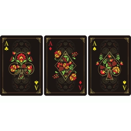 Spielkarten Calaveras de Azúcar Black Edition Playing Cards Printed by USPCC