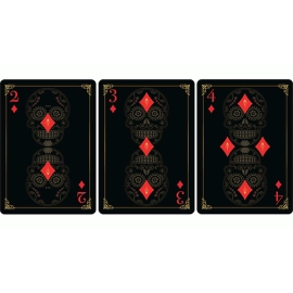 Spielkarten Calaveras de Azúcar Black Edition Playing Cards Printed by USPCC