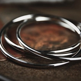 Linking Rings (Chrome - 10cm) by TCC