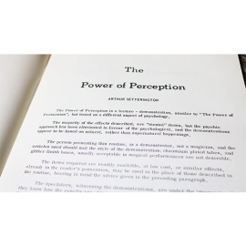 The Power of Perception by Arthur Setterington - Book