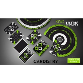 Spielkarten Cardistry Kiwi Ninjas (Green) Playing Cards by World Card Experts