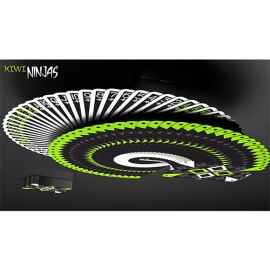 Spielkarten Cardistry Kiwi Ninjas (Green) Playing Cards by World Card Experts