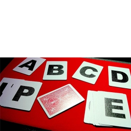 Spielkarten Alphabet Playing Cards Bicycle No Index by PrintByMagic