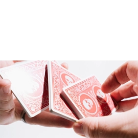 Spielkarten Superior Skull & Bones V2 (Red/Silver) Playing Cards by Expert Playing Card Co.