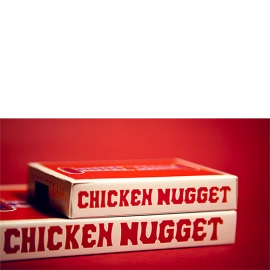 Jumbo Chicken Nugget Playing Cards - Red