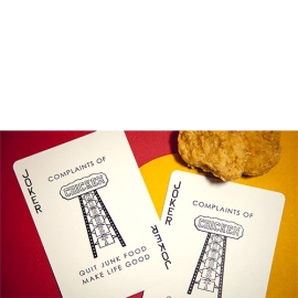Jumbo Chicken Nugget Playing Cards - Red