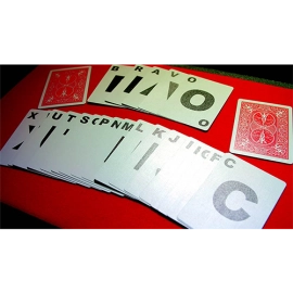 Spielkarten Alphabet Playing Cards Bicycle With Indexes by PrintByMagic