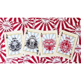 Spielkarten Limited Edition Circus Nostalgic Red Gilded Playing Cards