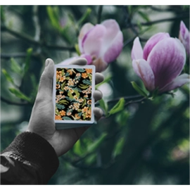 Spielkarten Limited Edition Black Flora Playing Cards by Paul Robaia
