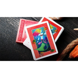 Spielkarten Mermaid Playing Cards (Red) by US Playing Card Co