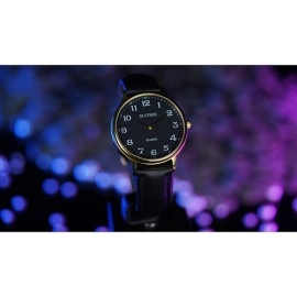 Infinity Watch V3 - Gold Case Black Dial / PEN Version (Gimmick and Online Instructions) by Bluether Magic