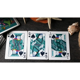 Spielkarten Mermaid Playing Cards (Turquoise) by US Playing Card Co