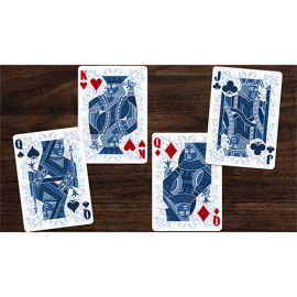 Limited Edition Tulip Playing Cards Set (Dark Blue and Light Blue) by Dutch Card House Company