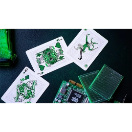 Spielkarten Cyberpunk Green by Elephant Playing Cards