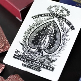 Spielkarten Limited Late 19th Century Square Faro Gilded (Red) Playing Cards