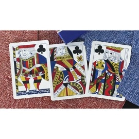 Spielkarten Limited Late 19th Century Square Faro Gilded (Red) Playing Cards