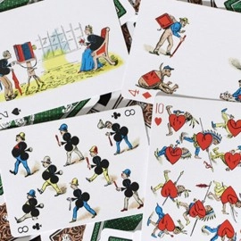 Spielkarten Limited Gilded Edition Late 19th Century Vanity (Clown) Playing Cards