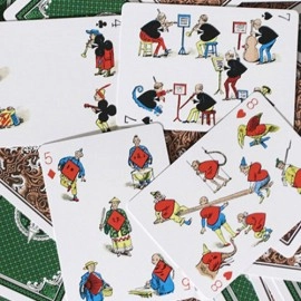Spielkarten Limited Gilded Edition Late 19th Century Vanity (Clown) Playing Cards