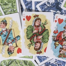 Spielkarten Limited Edition Hustling Joe (Gnome Back Blue Box) Playing Cards