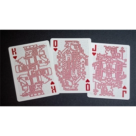 Spielkarten Limited Edition Red Labyrinth Playing Cards (Numbered and Sealed) by Kings Wild Project