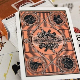 Spielkarten Circus No. 47 (Peach Gilded) Playing Cards