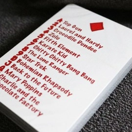 Spielkarten 53 Films Playing Cards by Mark Shortland