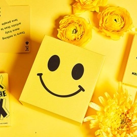 Spielkarten Keep Smiling Yellow V2 Playing Cards by Bocopo