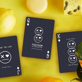 Spielkarten Keep Smiling Blue V2 Playing Cards by Bocopo