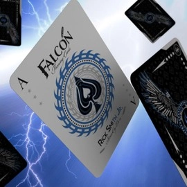 Spielkarten Silver Falcon Throwing Cards by Rick Smith Jr. and De'vo