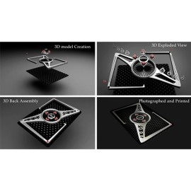 Spielkarten Chrome Kings Carbon Playing Cards (Standard) by De'vo vom Schattenreich and Handlordz