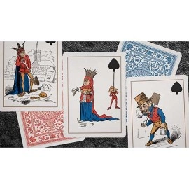 Spielkarten Eclipse Comic (Red) Vintage Transformation Playing Cards