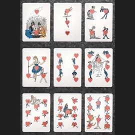 Spielkarten Eclipse Comic (Red) Vintage Transformation Playing Cards