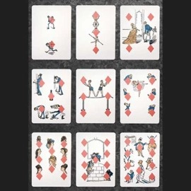 Spielkarten Eclipse Comic (Blue) Vintage Transformation Playing Cards