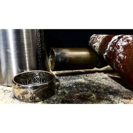 Kennedy Half Dollar Ring (Size: 10.5) by Alchemy Coin Rings