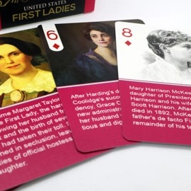 History Of American First Ladies Playing Cards